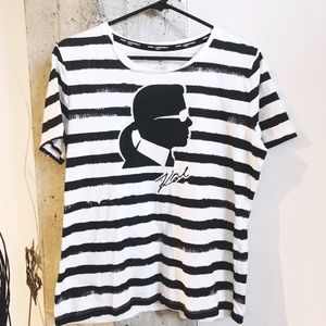 Karl Lagerfeld B+W Designer T-Shirt